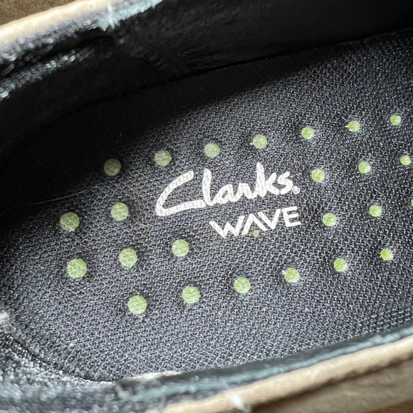 Clarks Womens Size 7M Wave Walk Brown Leather Slip On Loafers Comfort Shoes - Picture 6 of 12